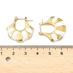 Серьги-кольца из нержавеющей стали 304&nbsp;LS-EJEW-S267-02G-B