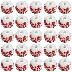 150 шт. фарфоровые бусины ручной работы Famille Rose&nbsp;PORC-PA0001-10