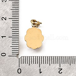 Подвеска из нержавеющей стали 304 с натуральным сердоликом (окрашенным и нагретым) в виде конского глаза&nbsp;STAS-H202-23G