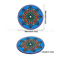 6шт 6 стильных силиконовых подставки под горячее&nbsp;SIL-BT0001-01A
