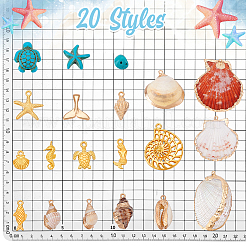 Подвески из ракушек и сплавов&nbsp;FIND-PH0028-34