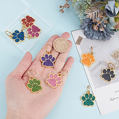 9шт. 9-х цветный сплав с подвесками из блестящей пудры&nbsp;FIND-WR0011-84