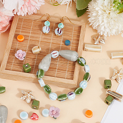 140шт 14 стиля фарфоровые бусины ручной работы&nbsp;PORC-PA0001-12