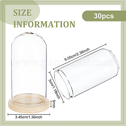 30 шт. купольная крышка из арочного стекла&nbsp;AJEW-BC0008-85B