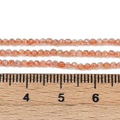 Натуральный Sunstone бисер пряди&nbsp;LS-G-RM250101-A17