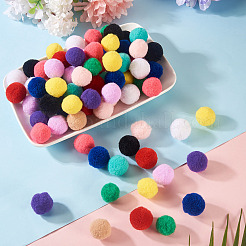 120 шт. 12-цветный полиэстеровый высокоэластичный помпон-шар&nbsp;DIY-TA0013-41