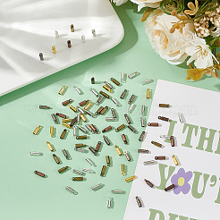 96шт 6 цвета латунные концы шнура&nbsp;KK-LP0001-17