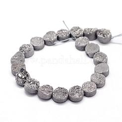 Гальванизированные натуральные и окрашенные гнутые агатовые бусинки&nbsp;G-N0169-004D-01