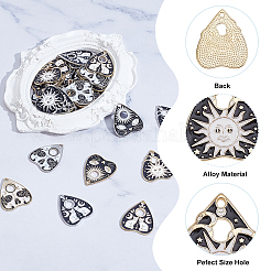 32шт 8 стиля подвески из сплава с эмалью&nbsp;ENAM-HY0001-41