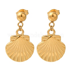 Серьги-гвоздики из нержавеющей стали 304&nbsp;EJEW-P298-01A-G