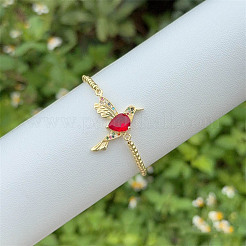 Комплект украшений из латунного микропаве с разноцветными кубическими цирконами&nbsp;FS-WG72273-01