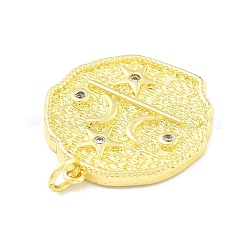 Стойки обшивки латунь микро проложить Циркон подвеску&nbsp;KK-D359-16G