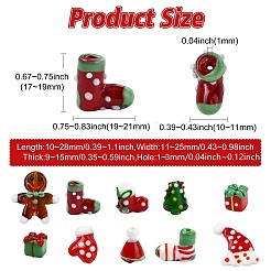 10шт 10 стиля ручной работы бусины лэмпворк&nbsp;LAMP-CJ0002-73