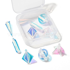 10шт 5 стиля прозрачные акриловые подвески&nbsp;KY-LS0001-07