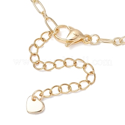 Браслеты из латунных цепей Фигаро для женщин&nbsp;BJEW-JB12575