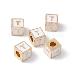 Стойки покрытие латунь эмаль бисер&nbsp;KK-B060-04G-04T