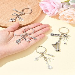 Брелок из сплава с музыкальной тематикой&nbsp;KEYC-FS00029-01