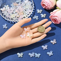 100 шт. 5 цвета прозрачные бусины из смолы&nbsp;RESI-YW0004-46