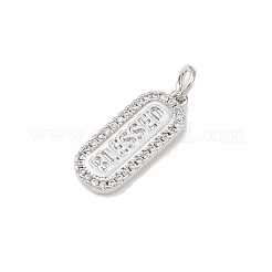 Латунные микро проложить кубического циркония подвески&nbsp;KK-P339-13P