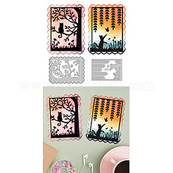 Трафареты для резки углеродистой стали в форме кошки&nbsp;DIY-WH0309-2488