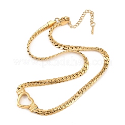 Ионное покрытие (ip) плоское кубинское звено массивная цепь ожерелье&nbsp;NJEW-Q335-13G