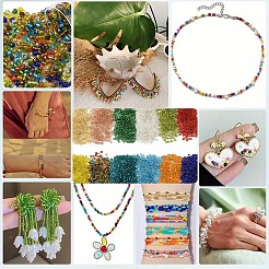 10 г стеклянных бусин&nbsp;SEED-YW0003-11A