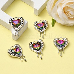 Стеклянные подвески из сплава с покрытием стойки&nbsp;FIND-YW0001-86B