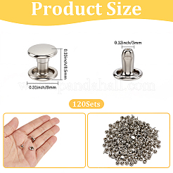120 комплект железных декоративных заклепок&nbsp;IFIN-CL0001-01