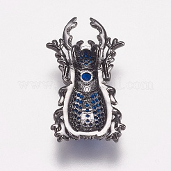 Латунные микро проложить кубического циркония подвески&nbsp;ZIRC-G136-02B