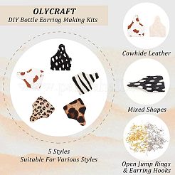 Наборы для изготовления сережек из бутылок своими руками&nbsp;DIY-OC0009-83