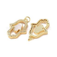 Латунные микро проложить кубического циркония подвески&nbsp;KK-B083-21G