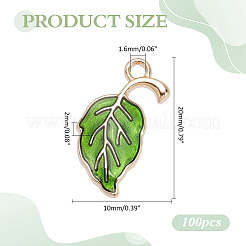 100 шт. Подвески из сплава с эмалью&nbsp;ENAM-ME0001-50