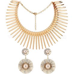 Комплекты из ожерелий с подвесками и серег-гвоздиков из сплава&nbsp;FS-WG88D02-02