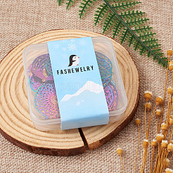 48 шт. 12 шт. филигранные подвески из нержавеющей стали 201&nbsp;STAS-FW0001-15