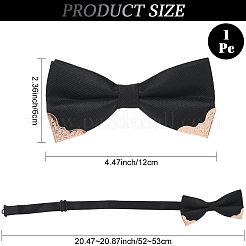 1 шт. полиэстеровые галстуки-бабочки для жениха&nbsp;AJEW-SP0003-33