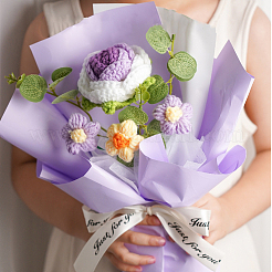 1 набор букетов из искусственных цветов из полиэстера&nbsp;AJEW-SC0031-25B