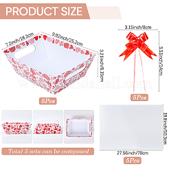 Подарочный набор из картона в форме сердца&nbsp;CON-WH20013-01A-03