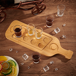 Бамбуковый держатель для бокалов на 8 лоток&nbsp;DIY-WH0430-912A