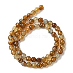 Естественно агат круглых бусин прядь&nbsp;G-L084-6mm-04