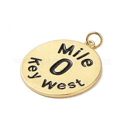 Подвески из латуни с эмалью в стойку&nbsp;KK-P261-05D-G