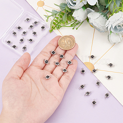 30 шт. соединительные звенья из нержавеющей стали 304 со стразами&nbsp;STAS-UN0058-64