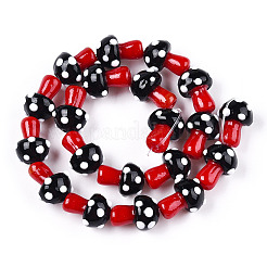 Бусы лэмпворк ручной работы&nbsp;LAMP-N024-09A