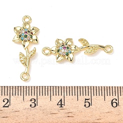 Подвески из латуни с паве из цветного кубического циркония&nbsp;KK-L253-21G-01