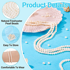 3 нить бусин из натурального культивированного пресноводного жемчуга&nbsp;PEAR-TA0001-32