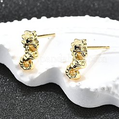 Латунь серьги&nbsp;EJEW-H157-01G-01