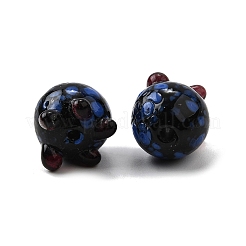 Бусины ручной работы в технике лэмпворк с неровностями&nbsp;LAMP-V002-01A