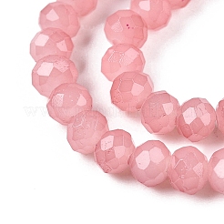 Запекание расписных стеклянных бусин с имитацией нефрита&nbsp;X-DGLA-A034-J4MM-A31