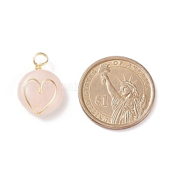 Природного розового кварца подвески драгоценных камней&nbsp;PALLOY-JF01751-05