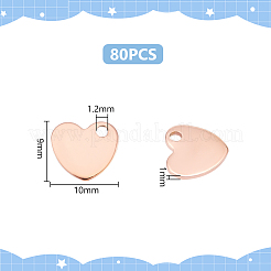 80 шт. ионное покрытие (IP) 201 подвески из нержавеющей стали&nbsp;STAS-UN0059-81RG