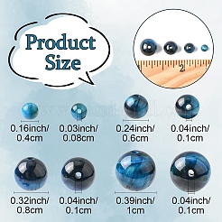 1 нить бусин из натурального тигрового глаза&nbsp;G-YW0002-39A